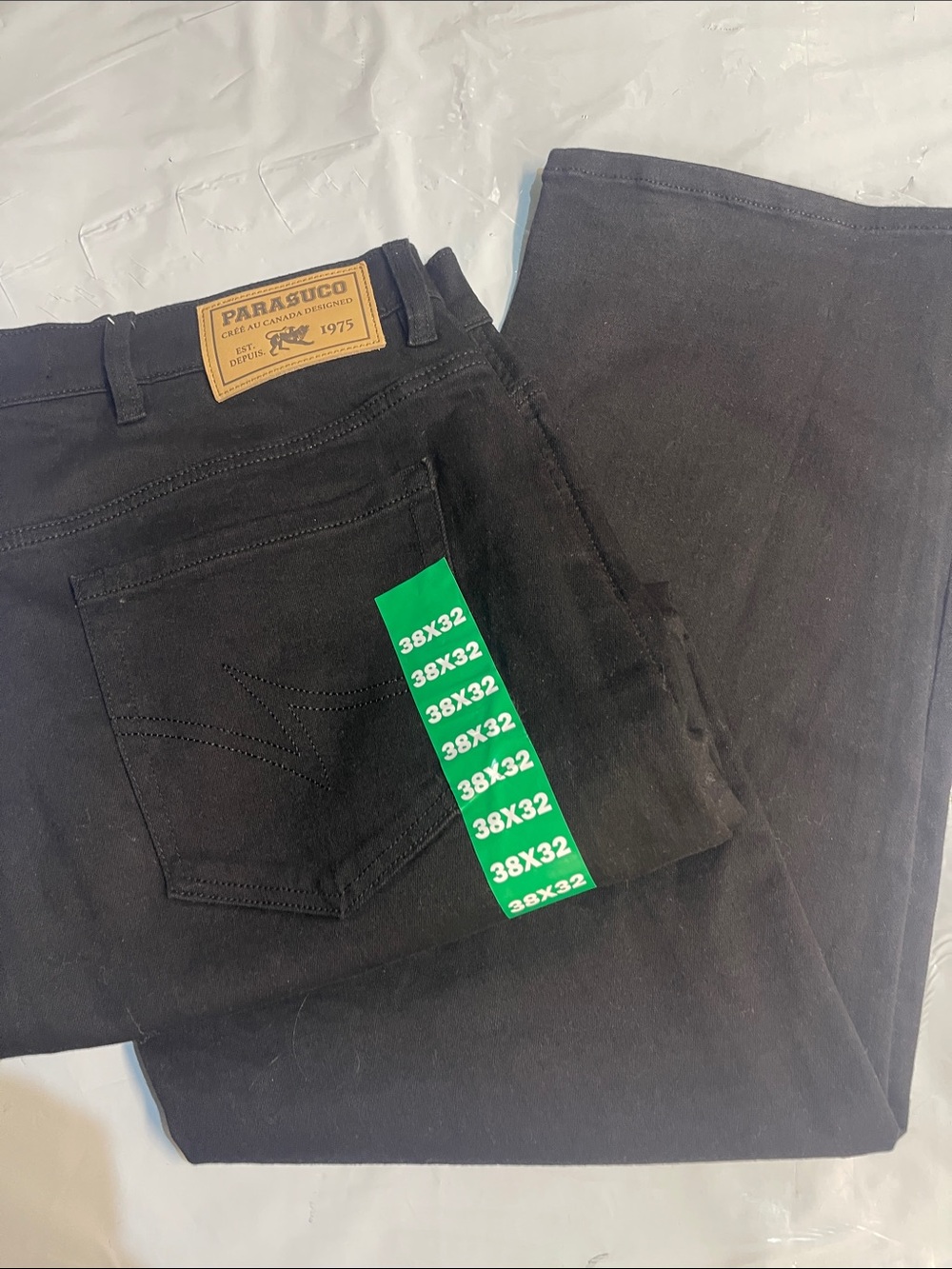 Parasuco Men’s Black Straight Jeans